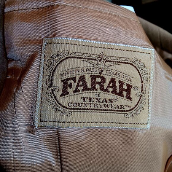 Vintage Men's 40 Blazer Jacket Farah Texas Countrywear Western Rancher 1980's - Picture 6 of 6